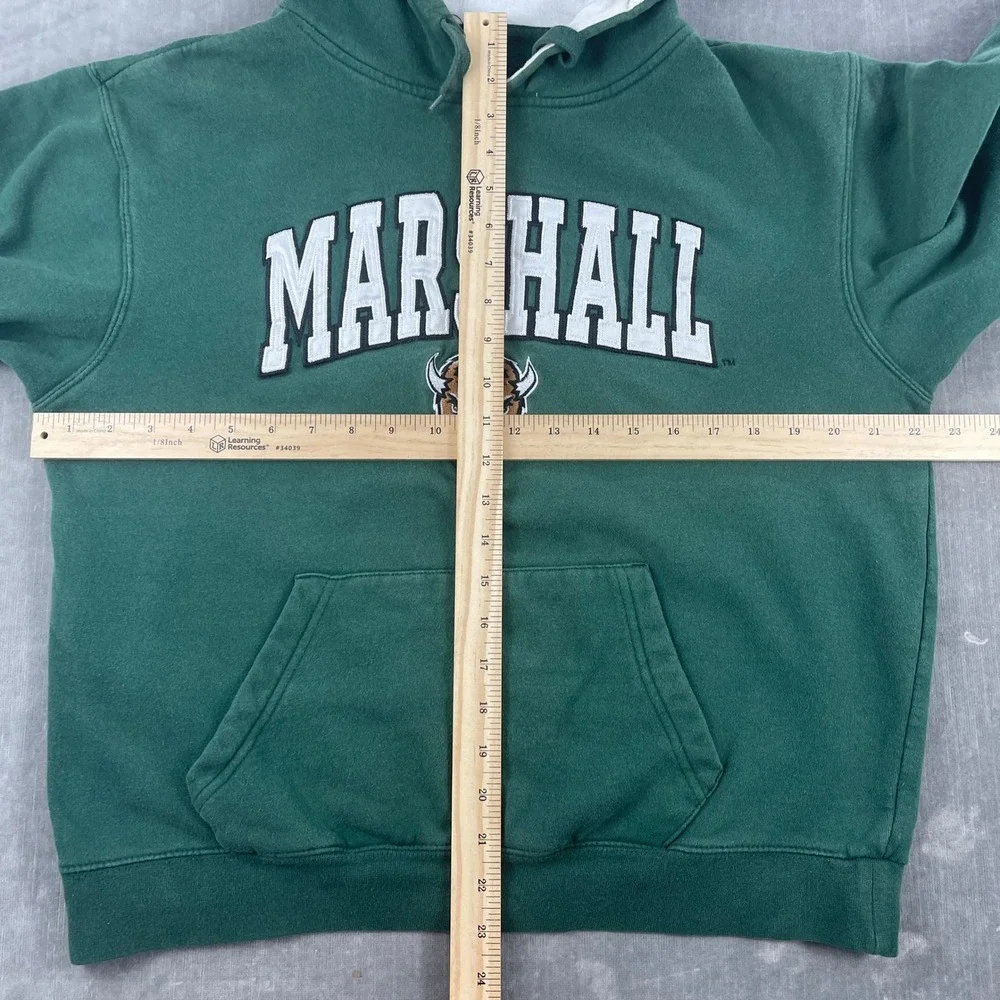 Marshall Thundering Herd Stadium Athletics Mens Medium Green Hoodie Sweatshirt
